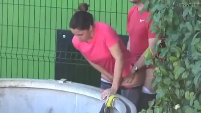 Lunchtime quicky behind the warehouse